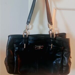 Coach Black Leather Handbag